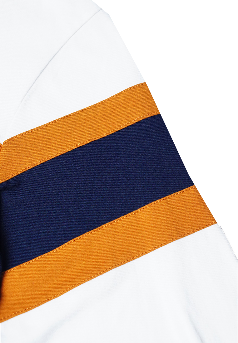 Ryusei Kaos Pria Lengan Panjang Nandito Rui White