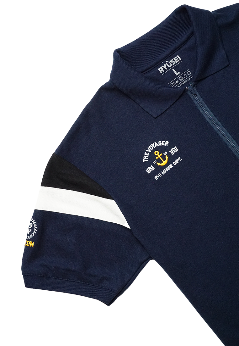 Ryusei Polo Shirt Sailing Navy - Ryusei