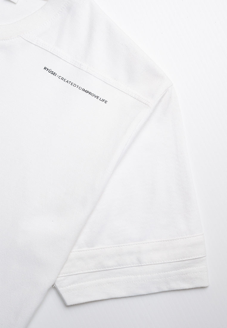 Ryusei Kaos Pria Tsh Men Kamogawa White