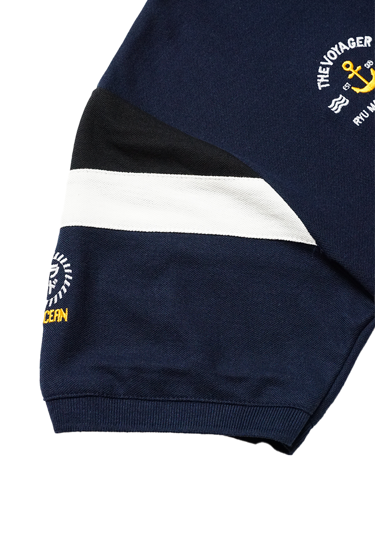 Ryusei Polo Shirt Sailing Navy - Ryusei