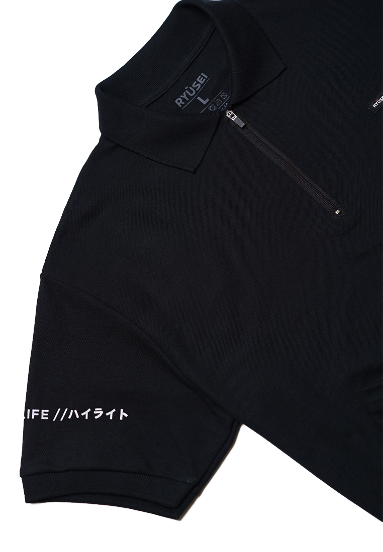 Ryusei Polo Shirt Kagayaki Black