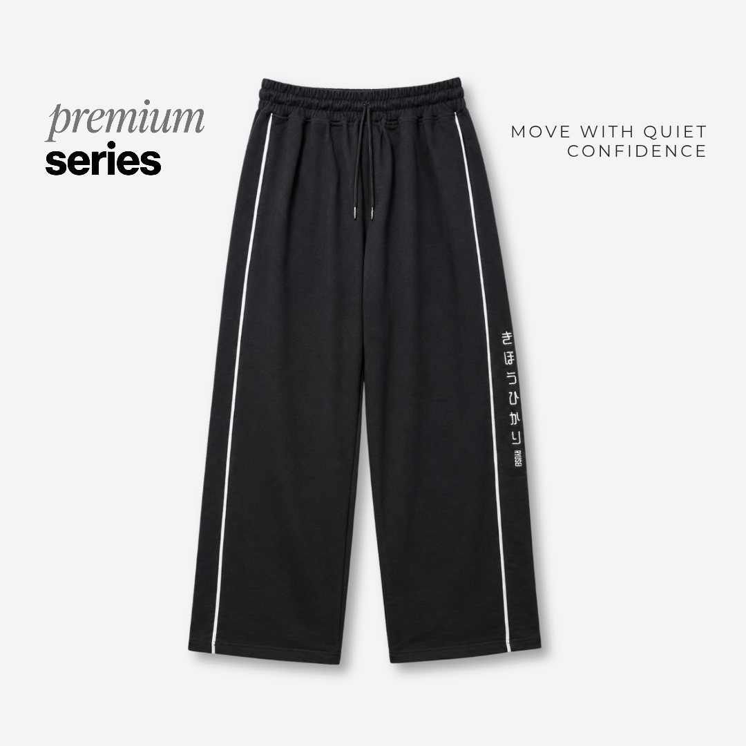 Ryusei Baggy Pants Taiga Black