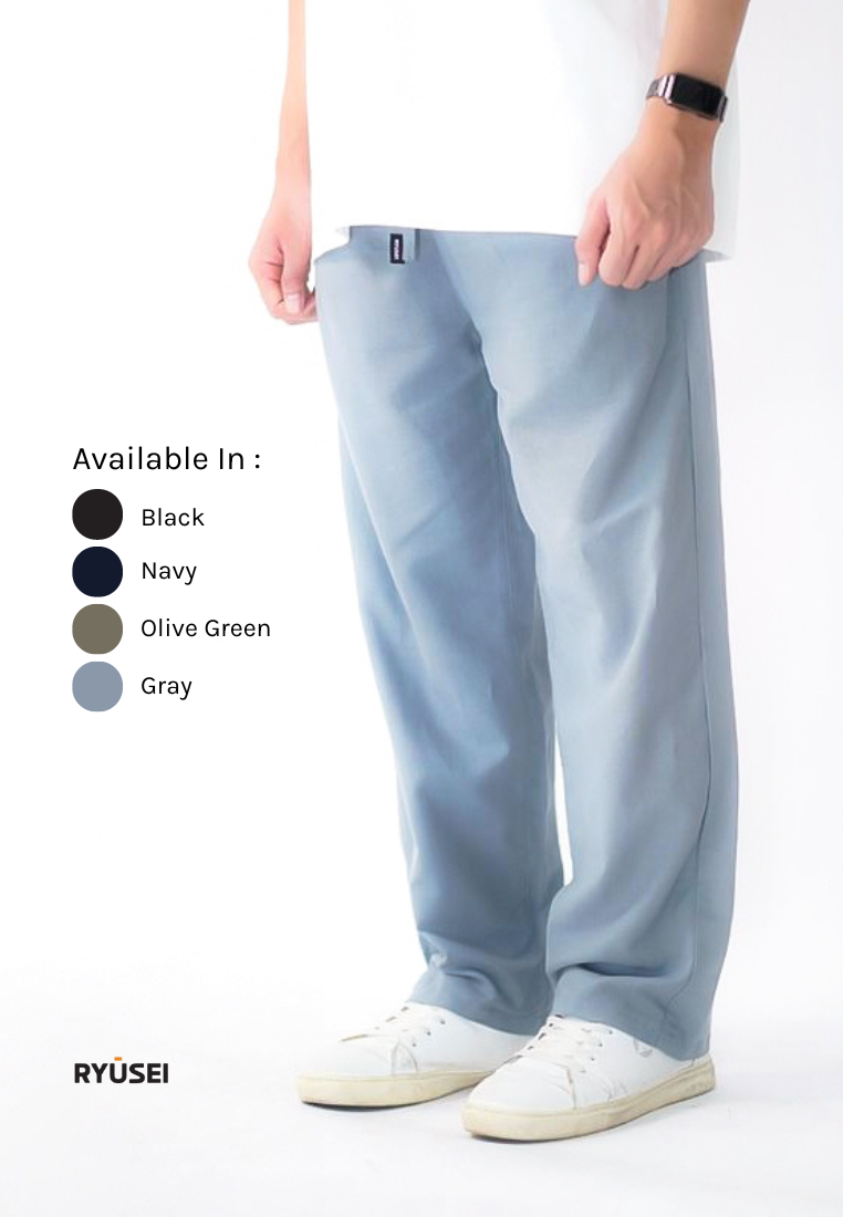 Ryusei Celana Linen Baggy Pria Yamatsu