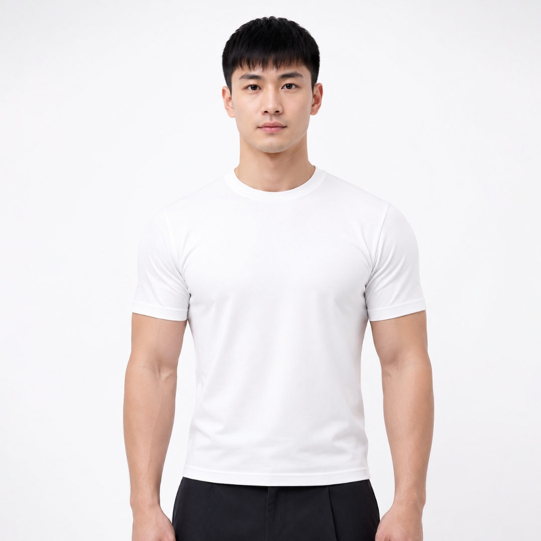 Ryusei Fitted Tee Neo Flex - Kaos Pria Slim Fit Premium Stretch