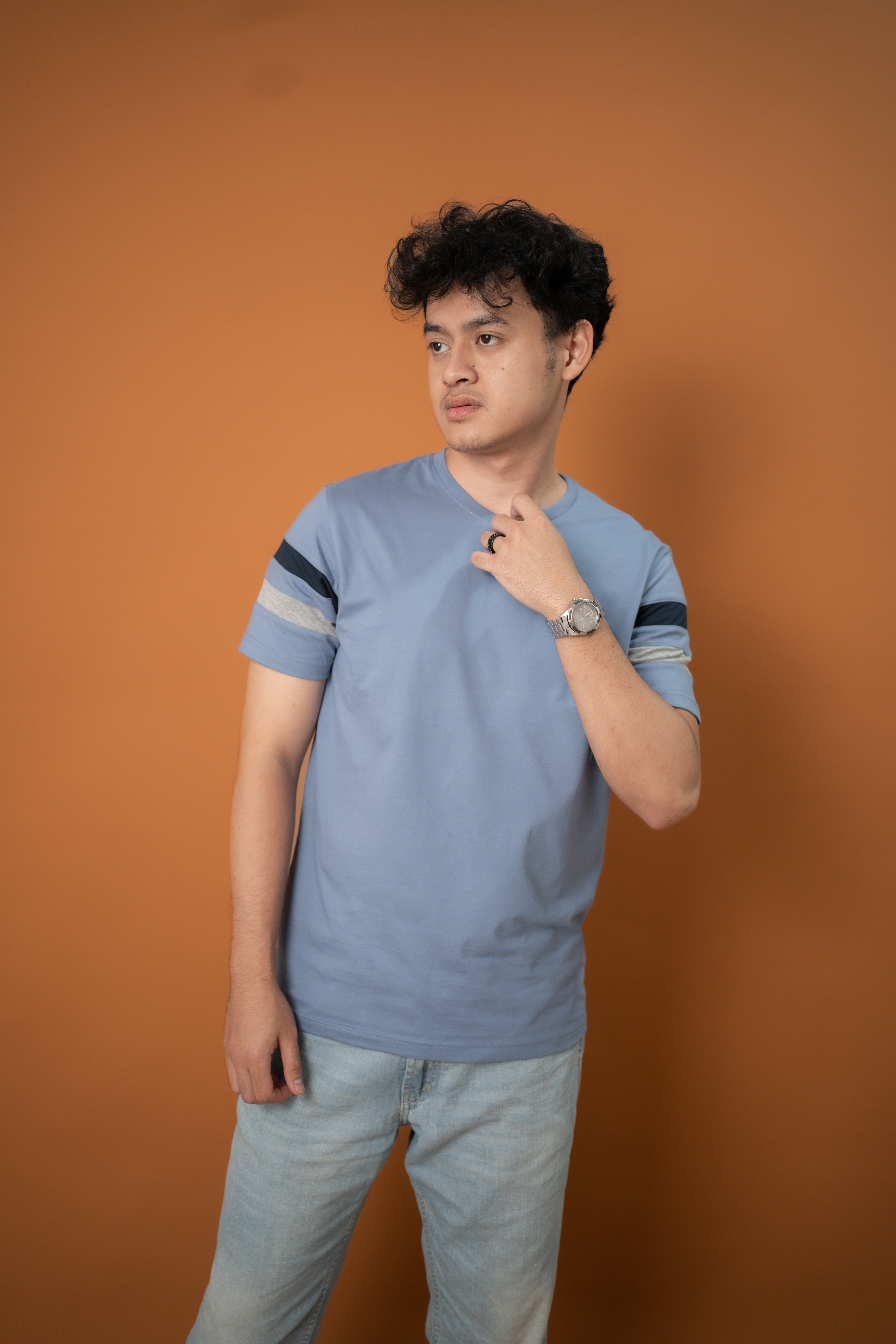 Kaos Pria Hyuga CMB Blue Denim