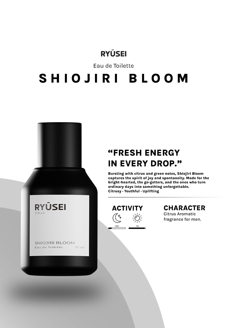 Ryusei Shiojiri Bloom - Eau de Toilette 35ml - Parfum Segar Unisex