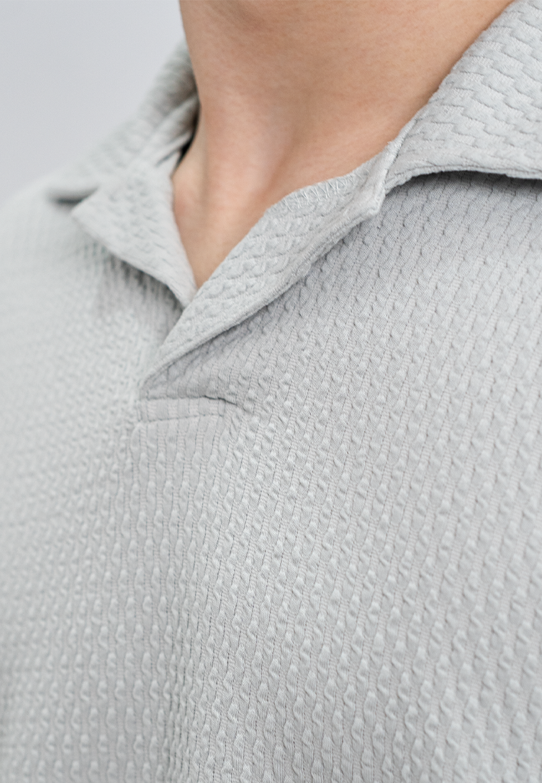 Ryusei Polo Pria Oversize SORA Knit - Polo Knit Kasual Harian