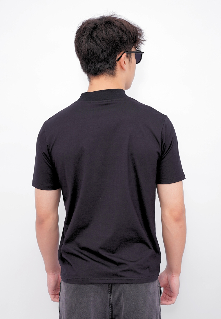 Ryusei Fitted Tee High Neck Neo Flex - Kaos Pria High Neck Slim Fit Premium