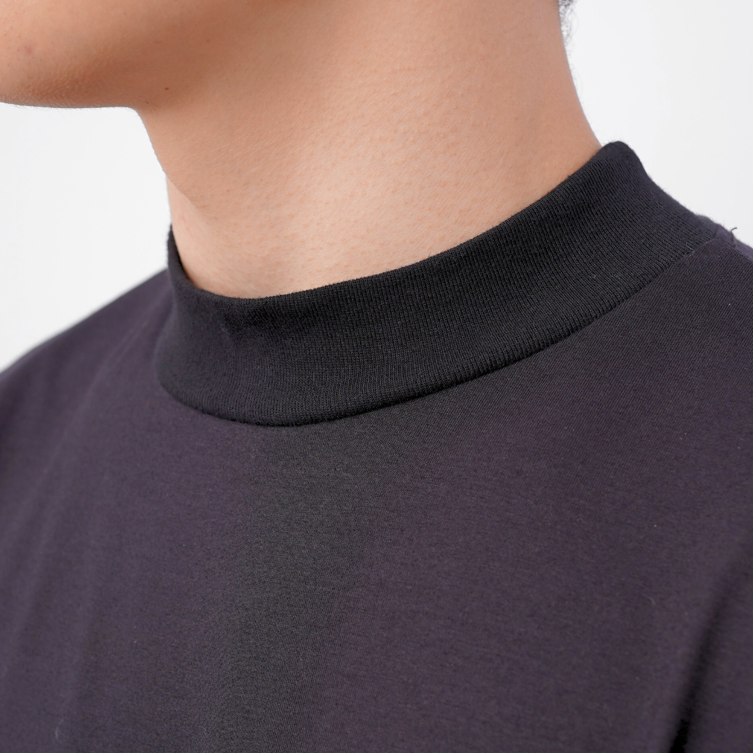 Ryusei Fitted Tee High Neck Neo Flex - Kaos Pria High Neck Slim Fit Premium