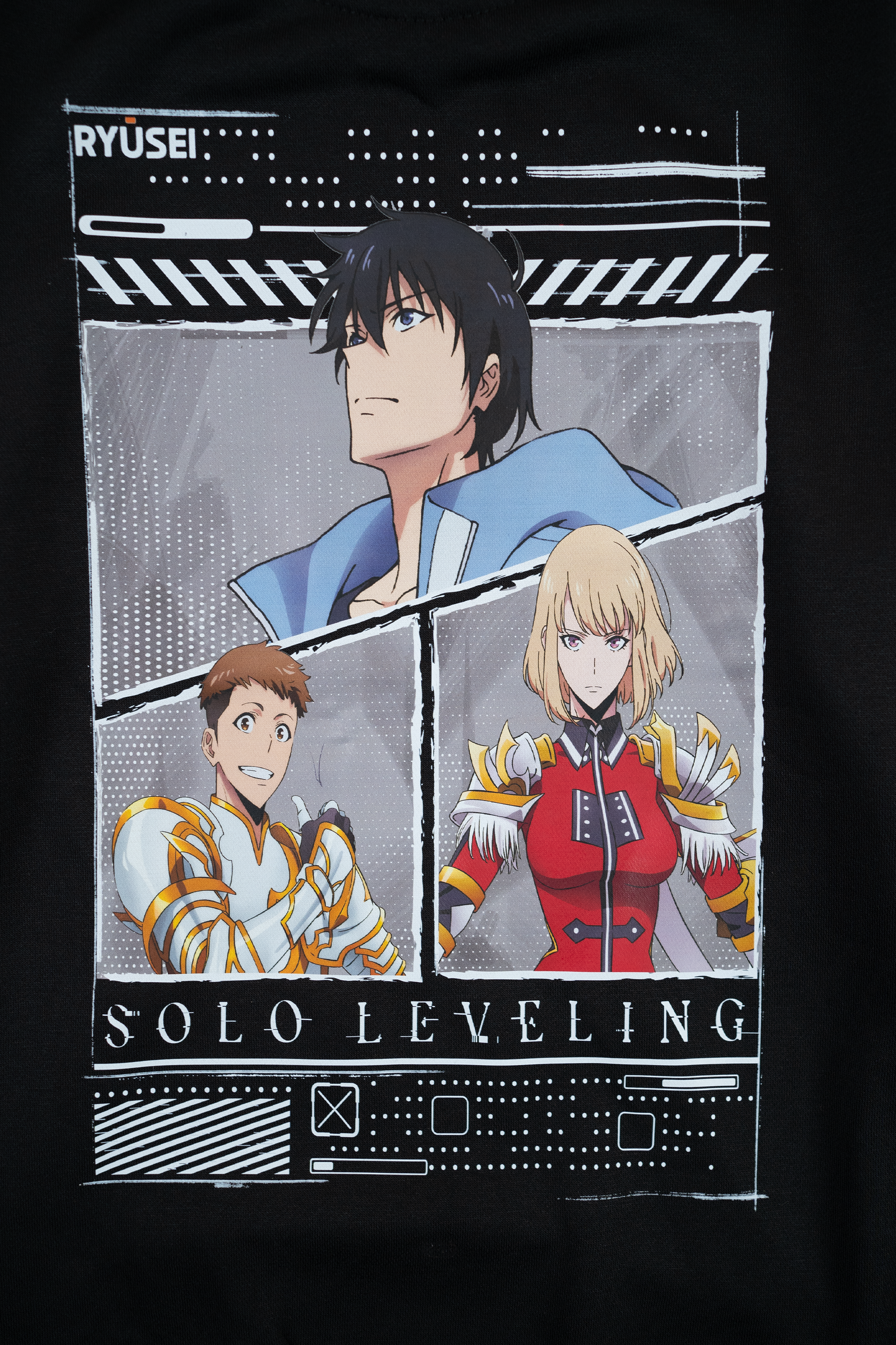 Ryusei x Solo Leveling | Hoodie Hunter Solo Leveling Black
