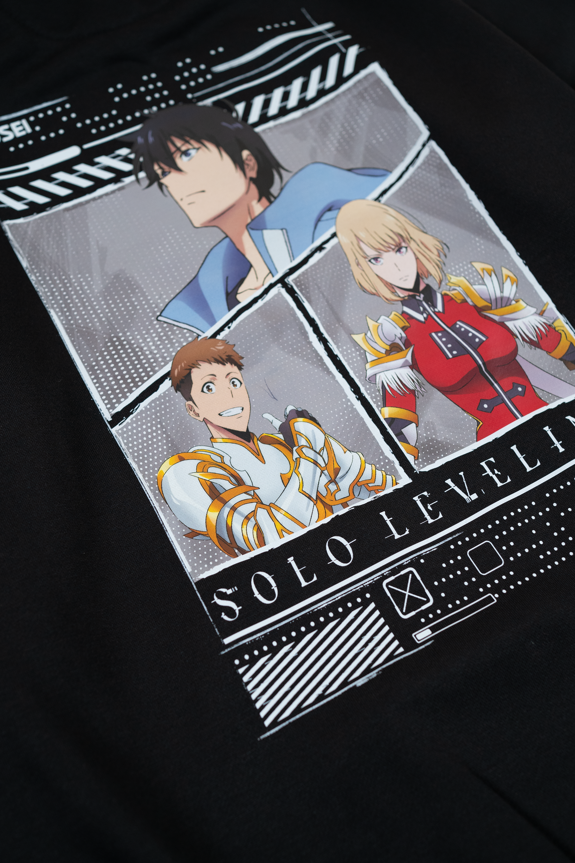 Ryusei x Solo Leveling | Hoodie Hunter Solo Leveling Black