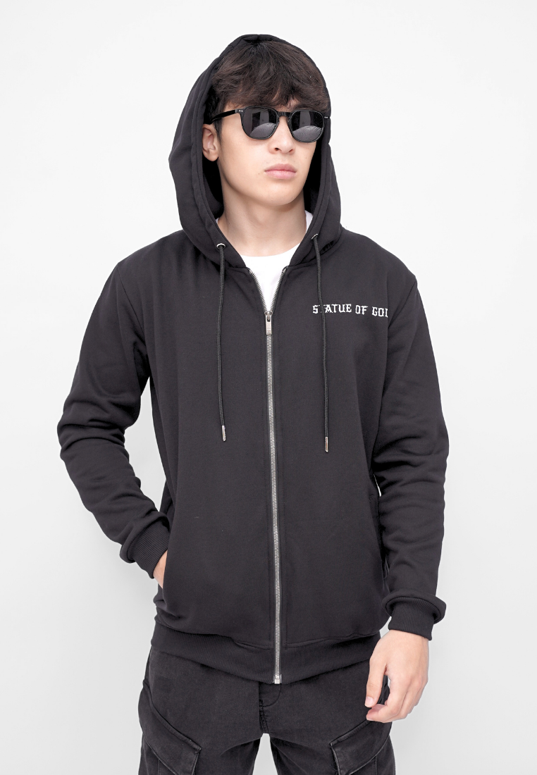 Ryusei x Solo Leveling | Hoodie Zipper Faith Black