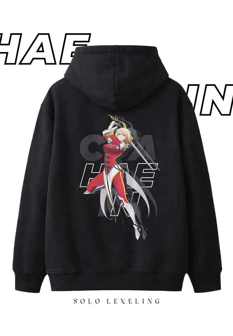 Ryusei x Solo Leveling | Hoodie Zipper Moonveil Black