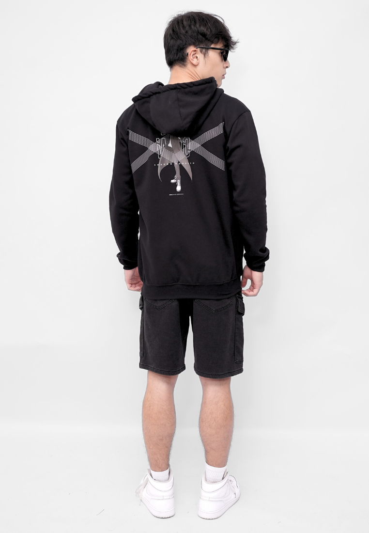 Ryusei x Solo Leveling | Hoodie Zipper Shadow of Jinwoo Black
