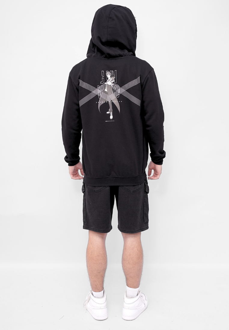 Ryusei x Solo Leveling | Hoodie Zipper Shadow of Jinwoo Black