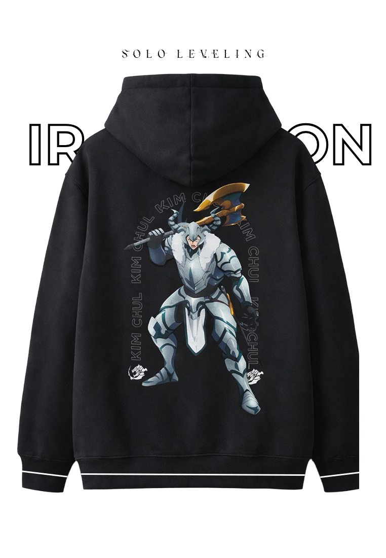 Ryusei x Solo Leveling | Hoodie Zipper Tank Guard Black