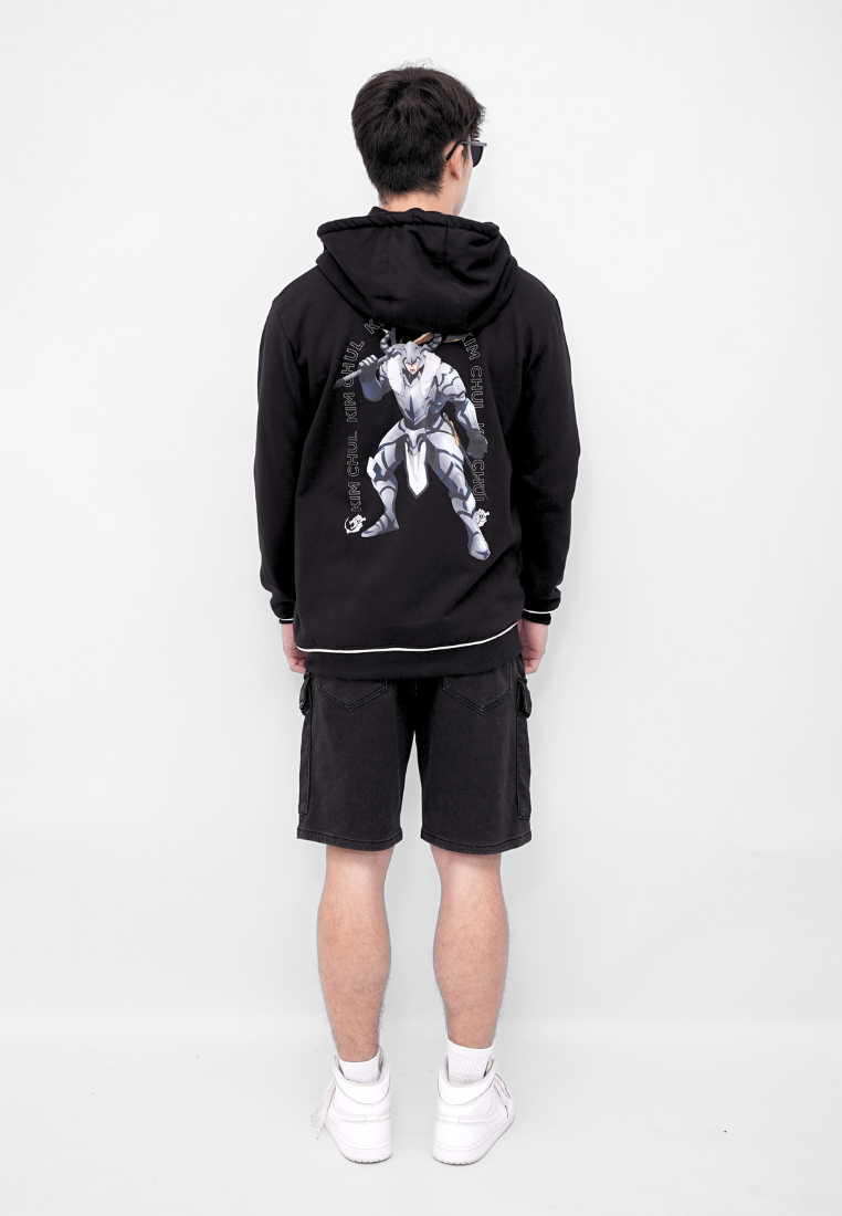 Ryusei x Solo Leveling | Hoodie Zipper Tank Guard Black