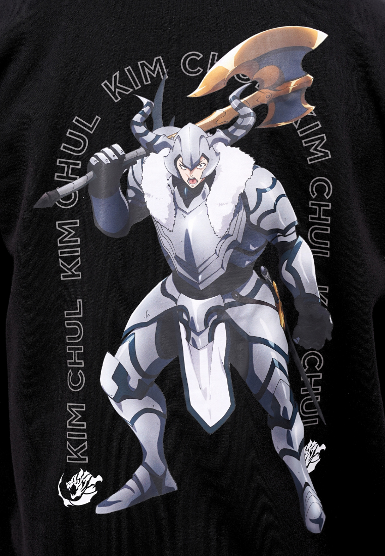 Ryusei x Solo Leveling | Hoodie Zipper Tank Guard Black