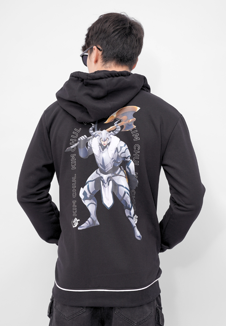 Ryusei x Solo Leveling | Hoodie Zipper Tank Guard Black