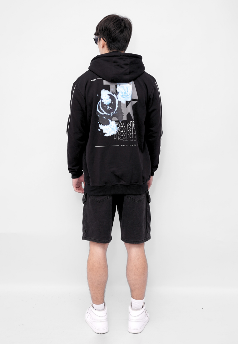 Ryusei x Solo Leveling | Hoodie Zipper Tank Shadow Black