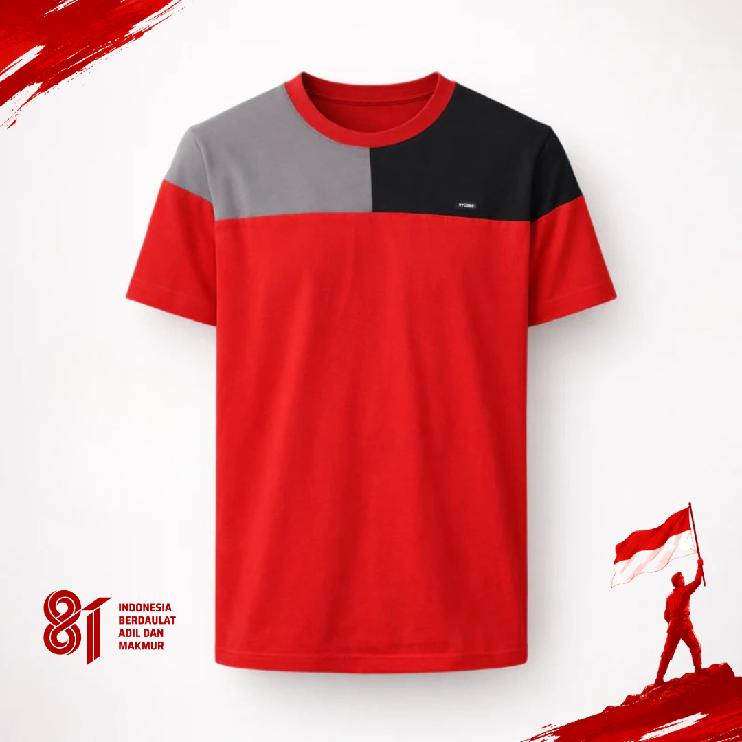 Ryusei Kaos Pria Katsugawa CMB Red