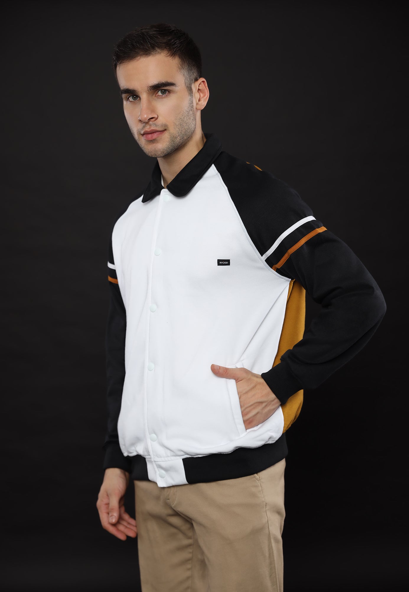 Ryusei Jacket Varsity Yoshimura CMB White
