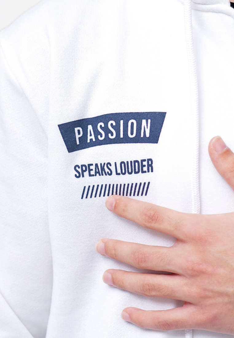 Ryusei Jaket Pria Passion White