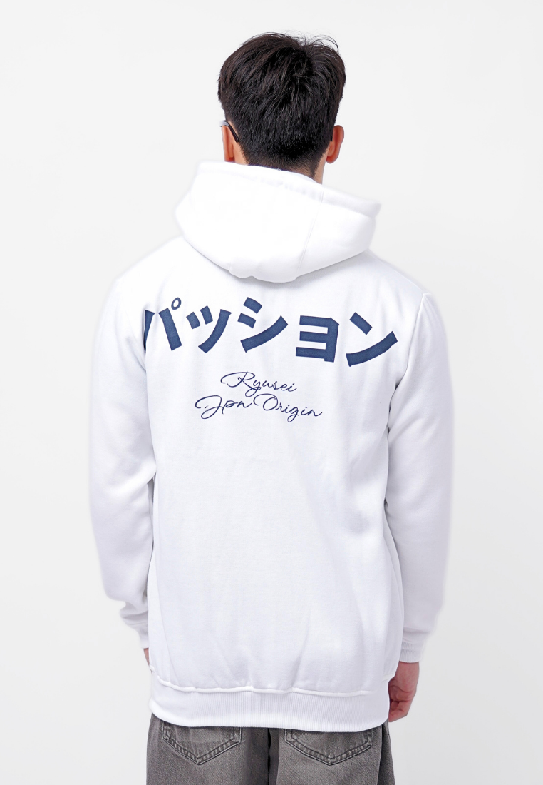 Ryusei Jaket Pria Passion White