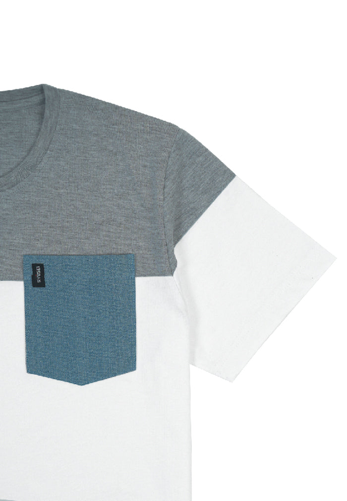 Ryusei Tshirt Yamaga Pocket CMB White - Ryusei T-Shirt