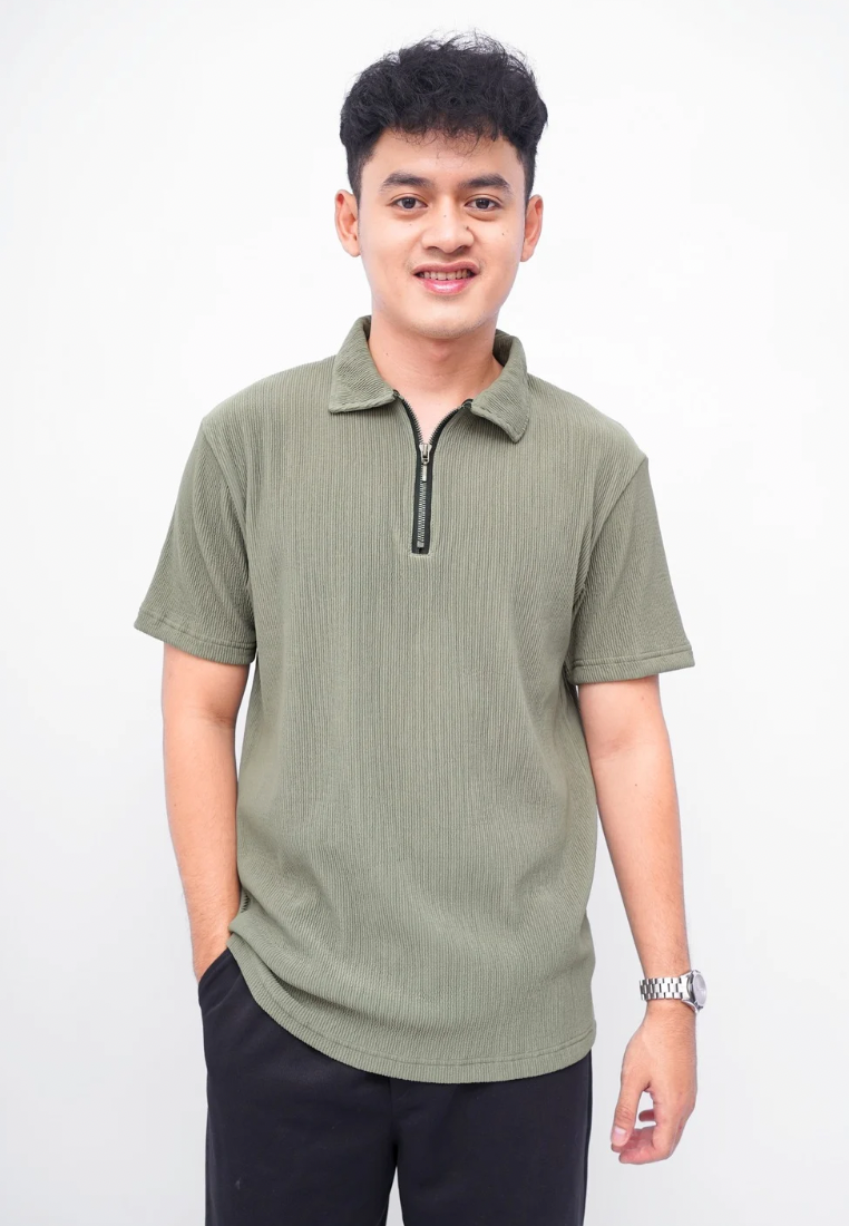 Ryusei Polo Pria SHIN Fit Basic | Polo dengan Tekstur Unik