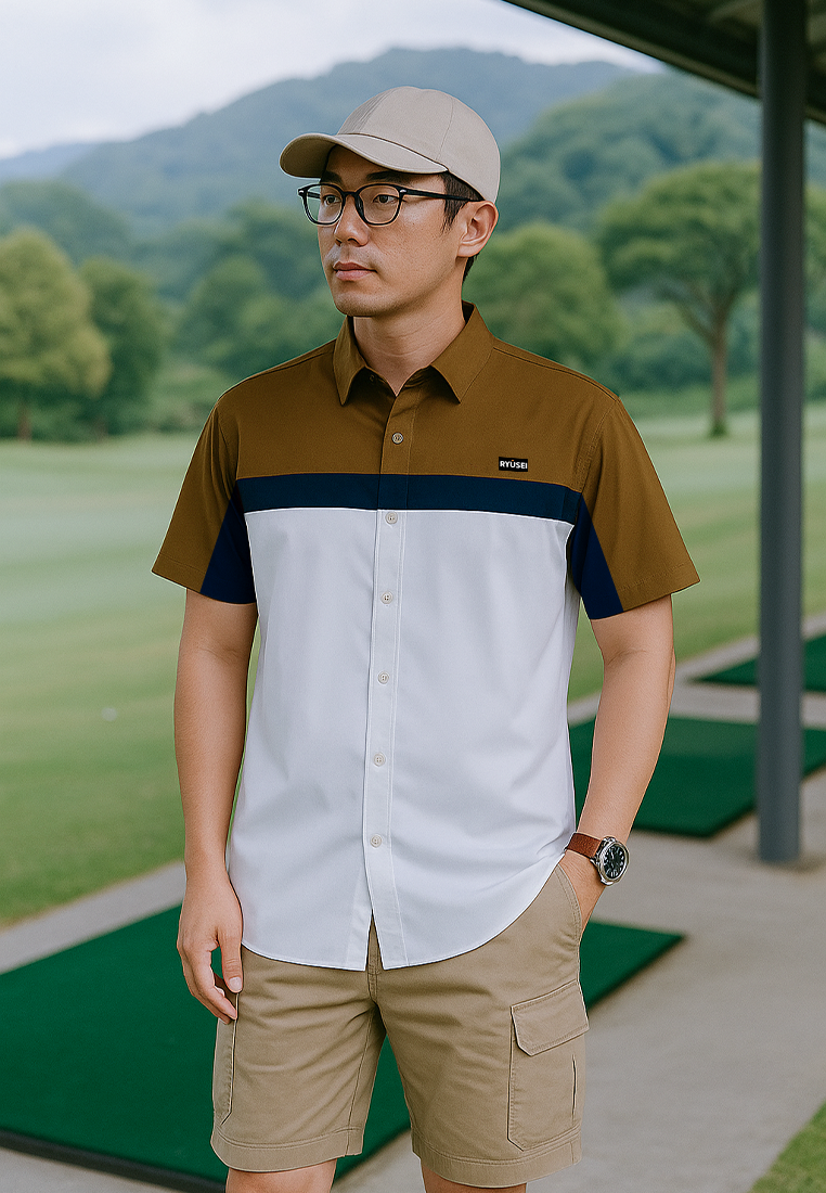 Ryusei Kemeja Hanazawa CMB Brown