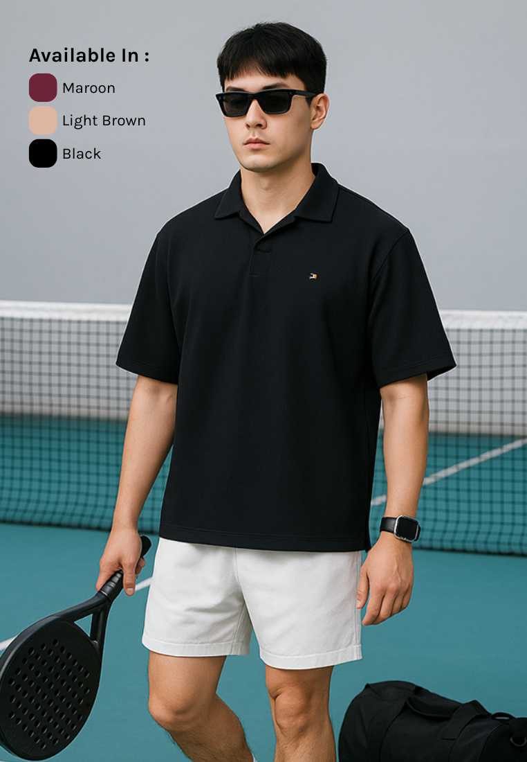 Ryusei Polo Oversize Kudo Twill – Polo dengan Tekstur Unik