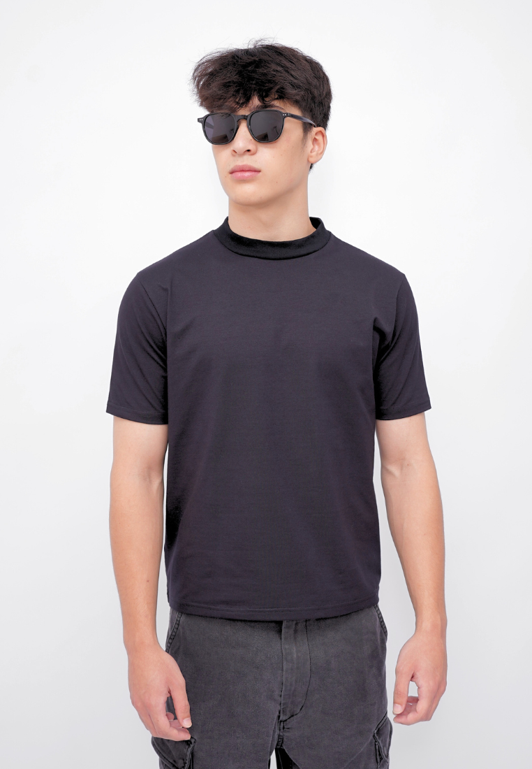 Ryusei Fitted Tee Medium Neck Neo Flex - Kaos Pria Medium Neck Slim Fit Premium