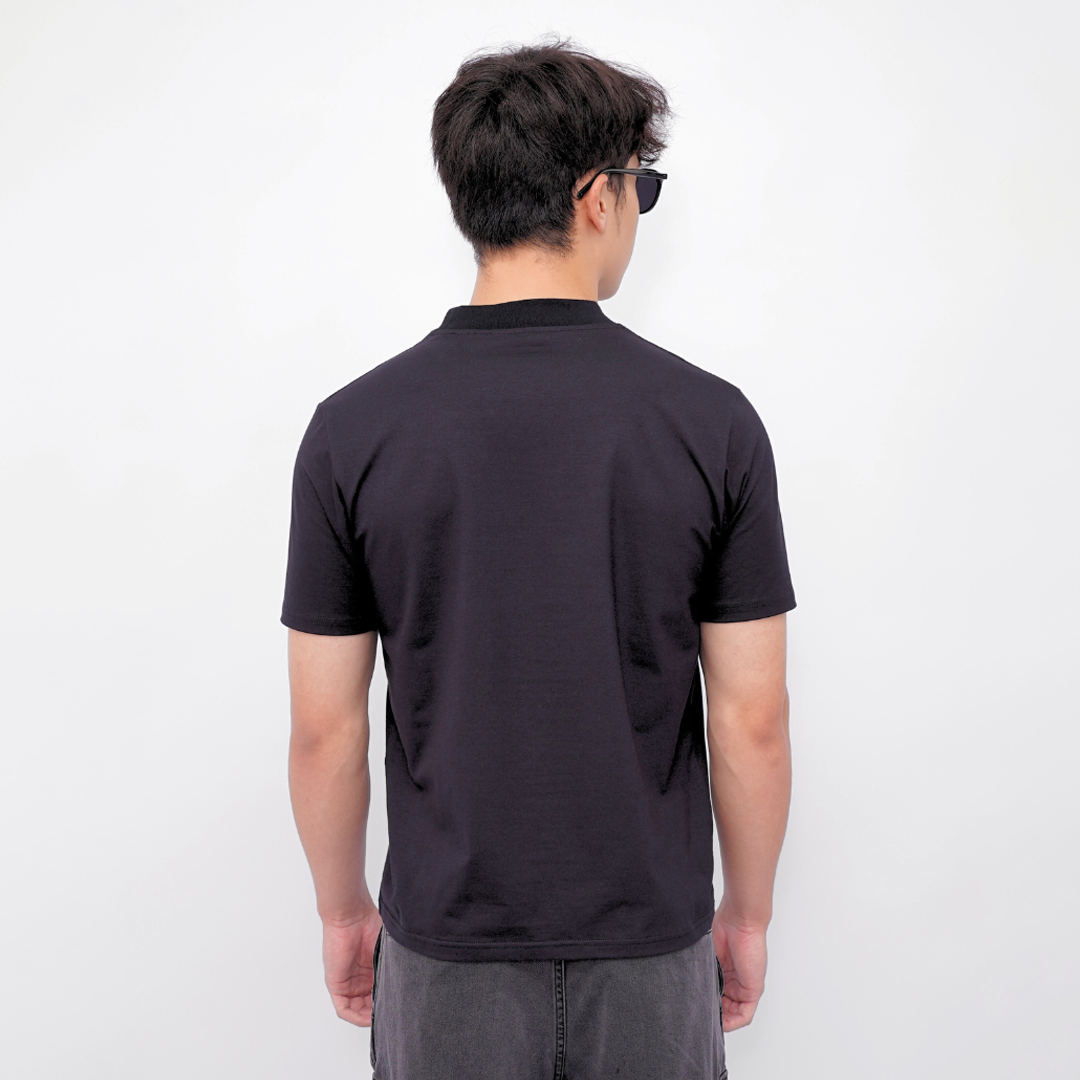 Ryusei Fitted Tee Medium Neck Neo Flex - Kaos Pria Medium Neck Slim Fit Premium