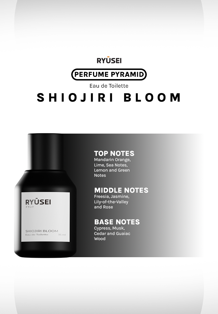 Ryusei Shiojiri Bloom - Eau de Toilette 35ml - Parfum Segar Unisex