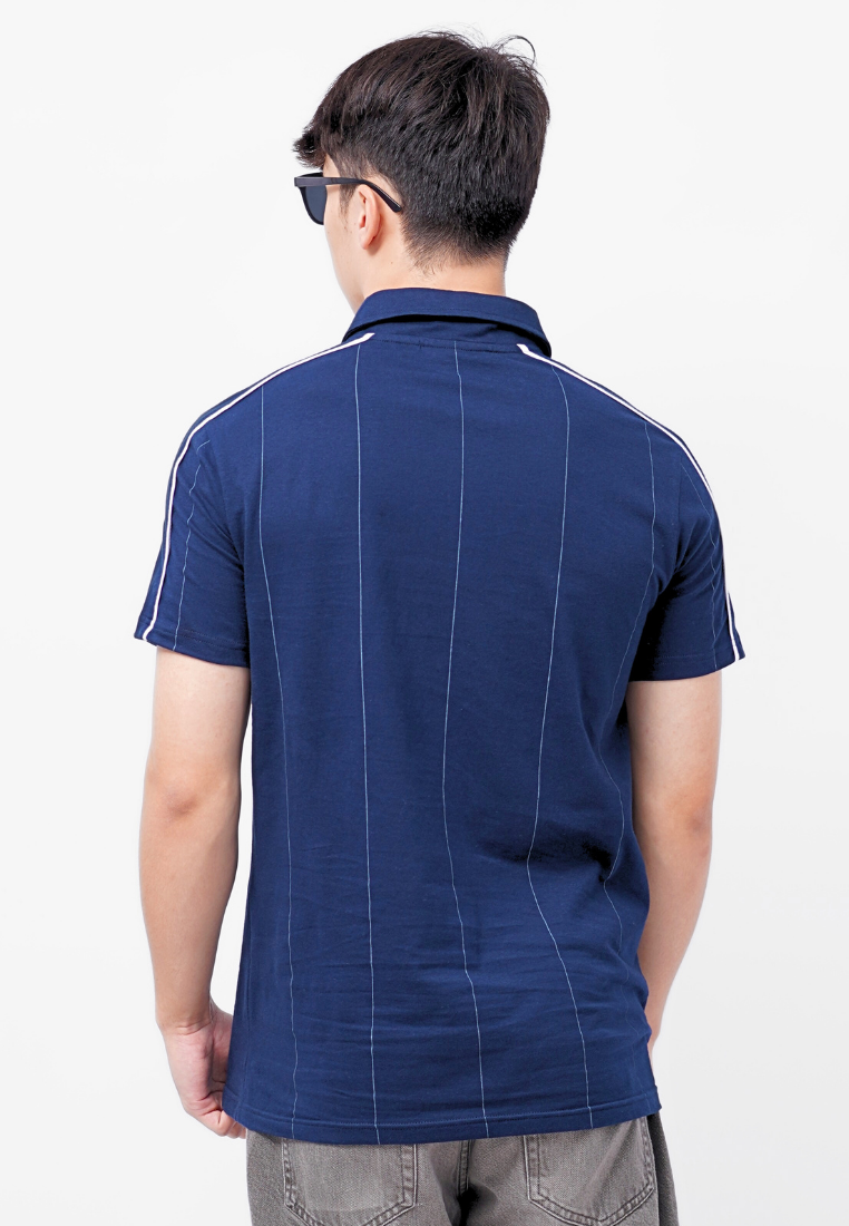 Ryusei Polo Pria Courage Navy