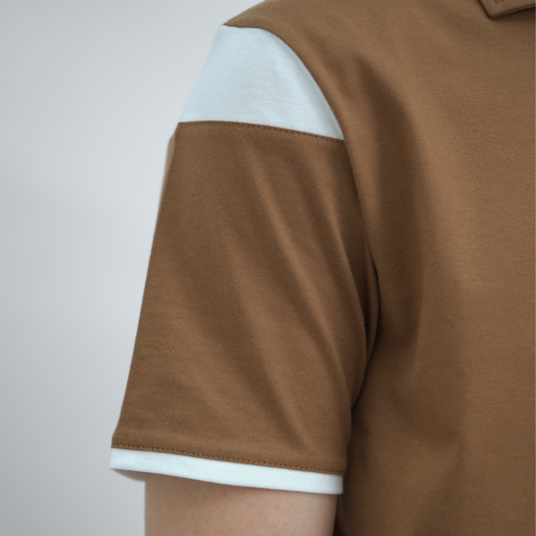 Ryusei Polo Pria Fushimi Brown