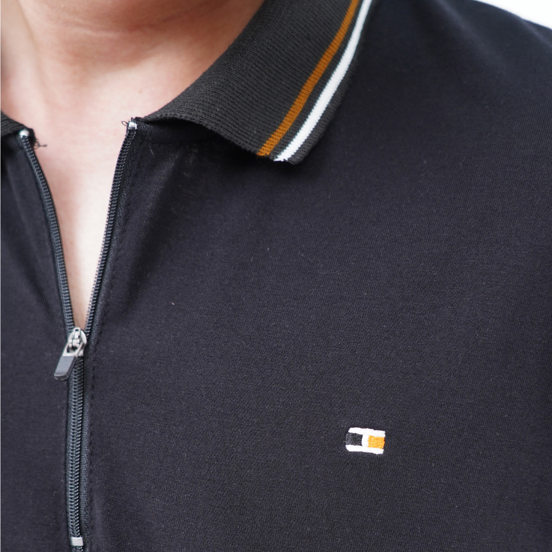 Ryusei Polo Pria Kisaragi Black