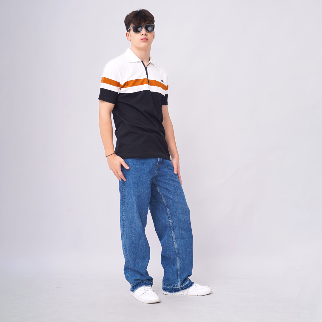Ryusei Polo Shirt Natsuma CMB Black