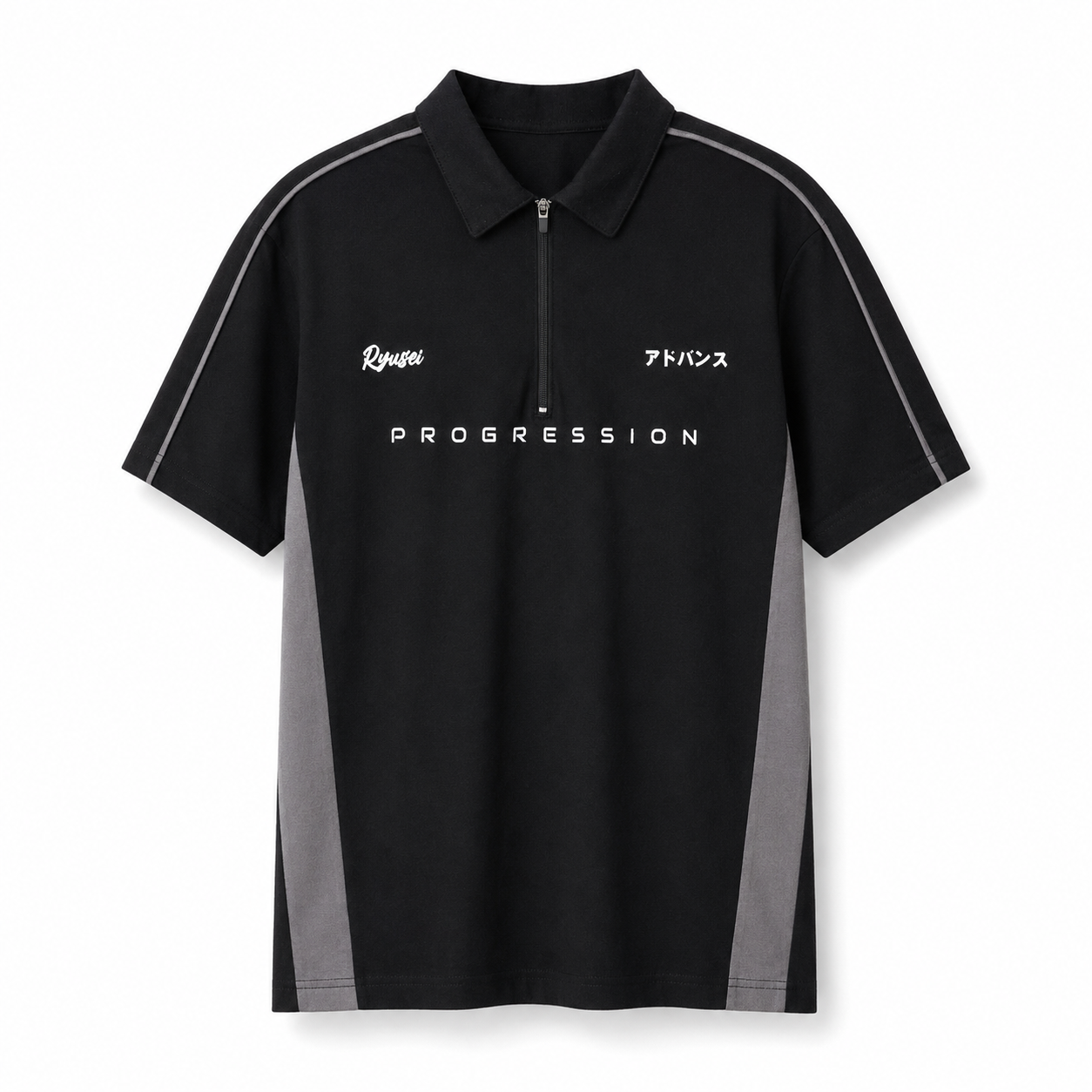 Ryusei Polo Pria Progression Black