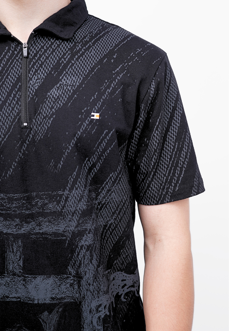 Ryusei Polo Pria Riku FP Black