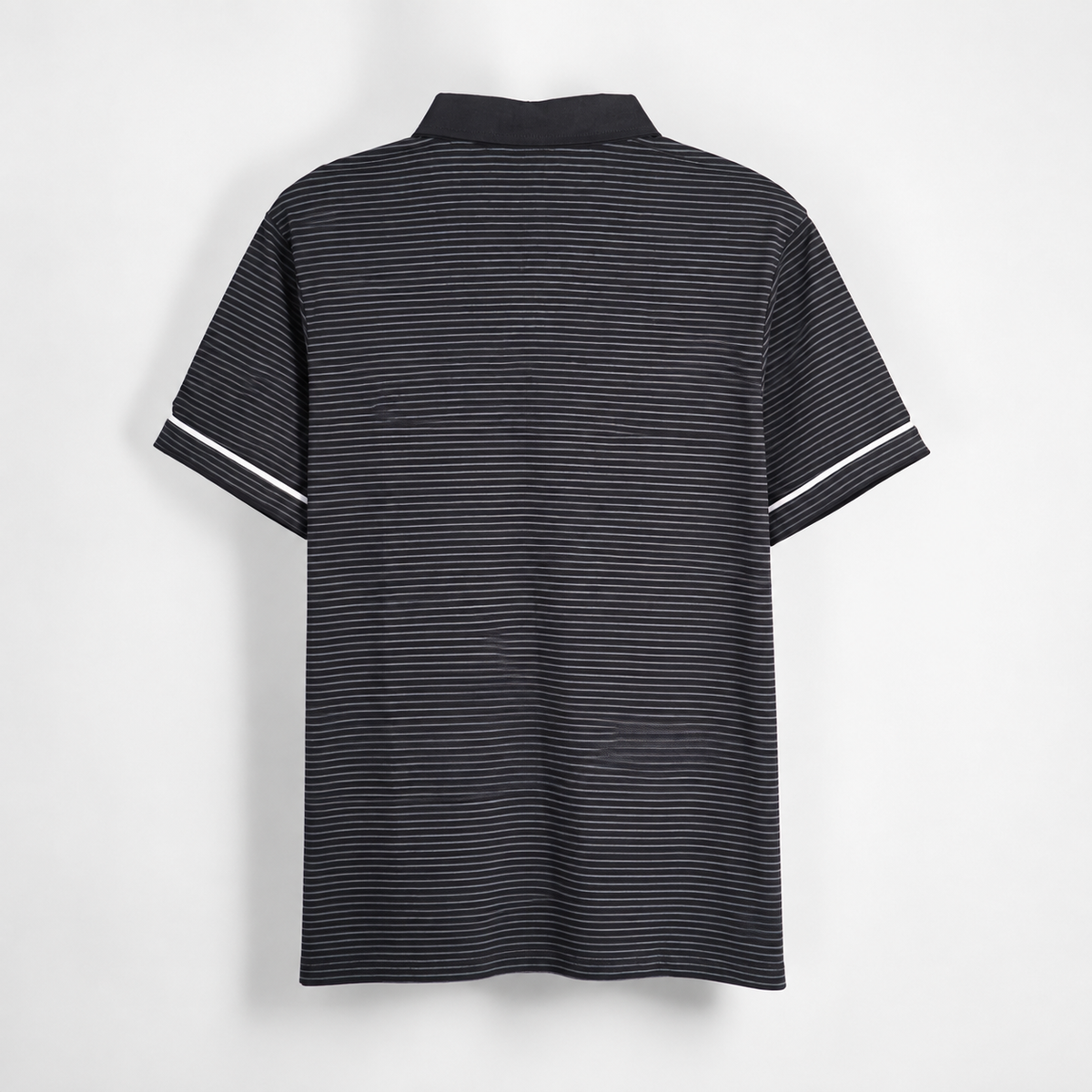 Ryusei Polo Pria Higashi Stripe Black