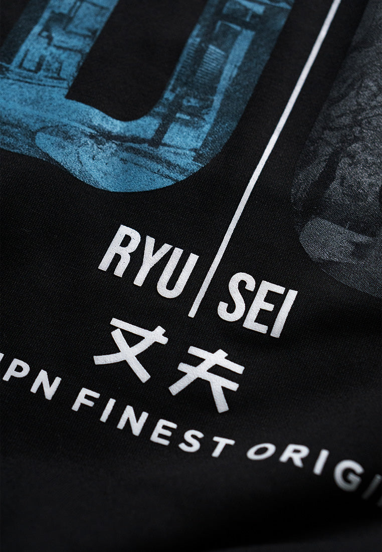 Ryusei Hoodie Boxy Able Full Black