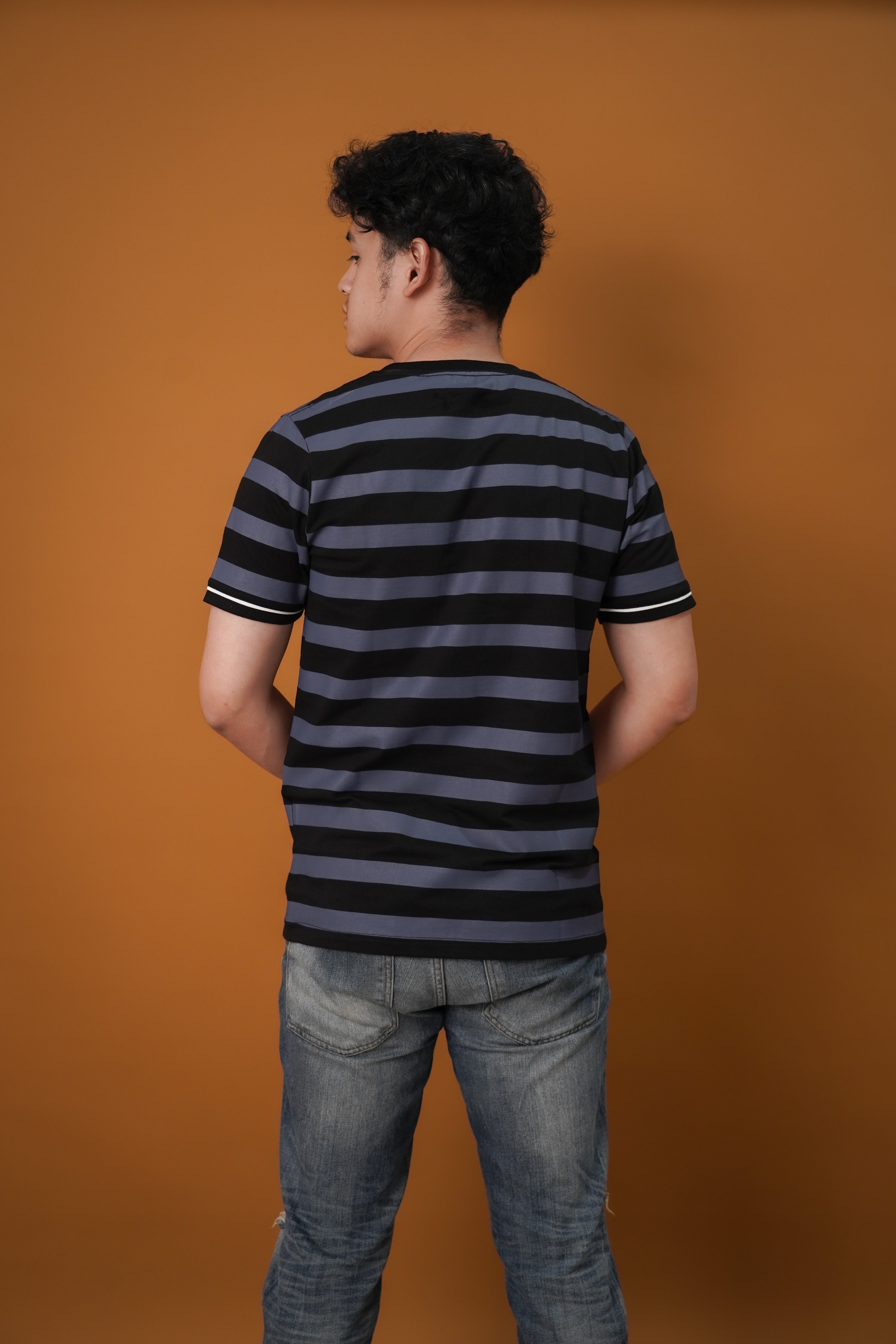 Ryusei Kaos Pria Delight Stripe
