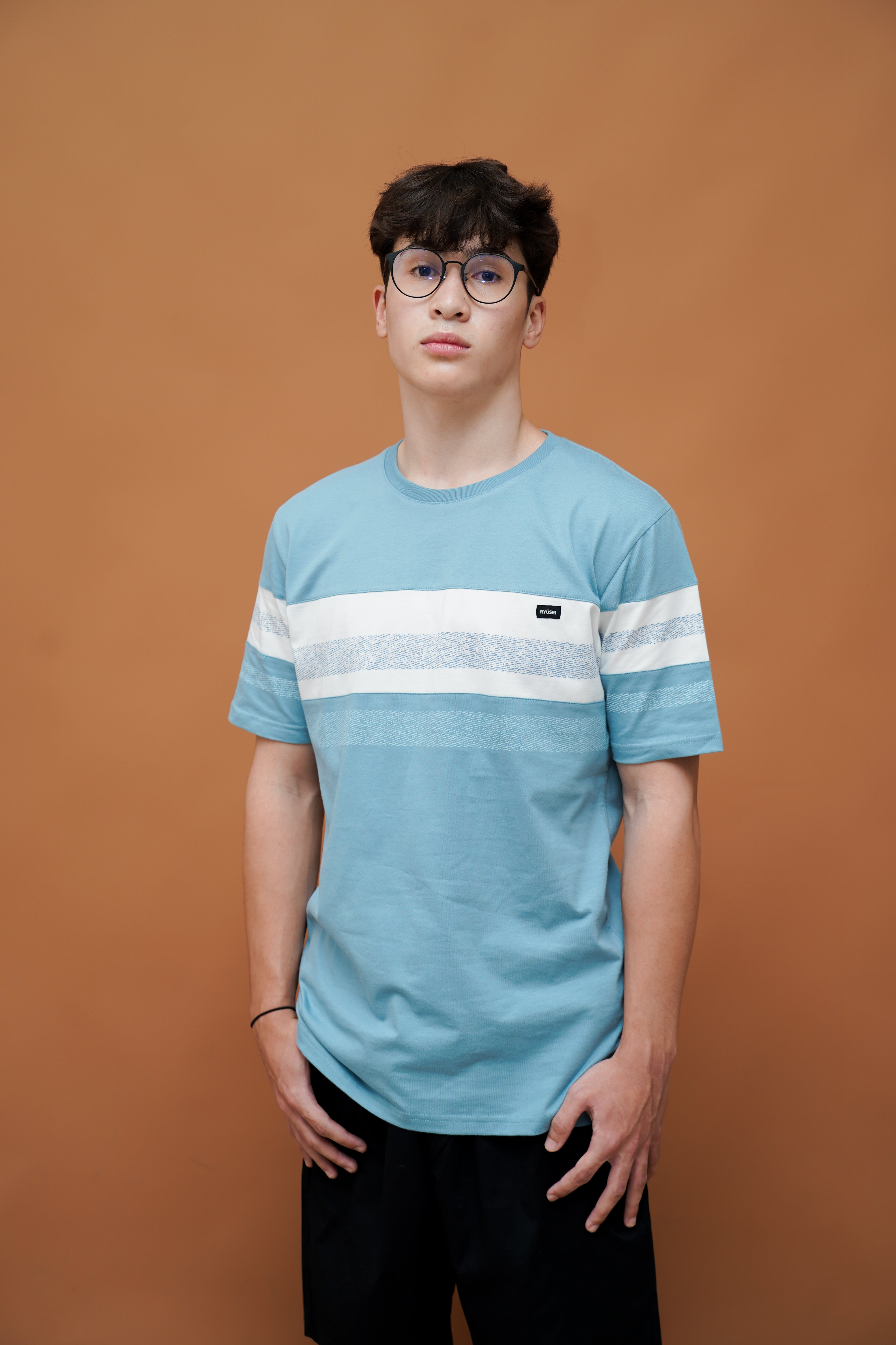 Ryusei Kaos Pria Miyashita CMB Smoke Blue