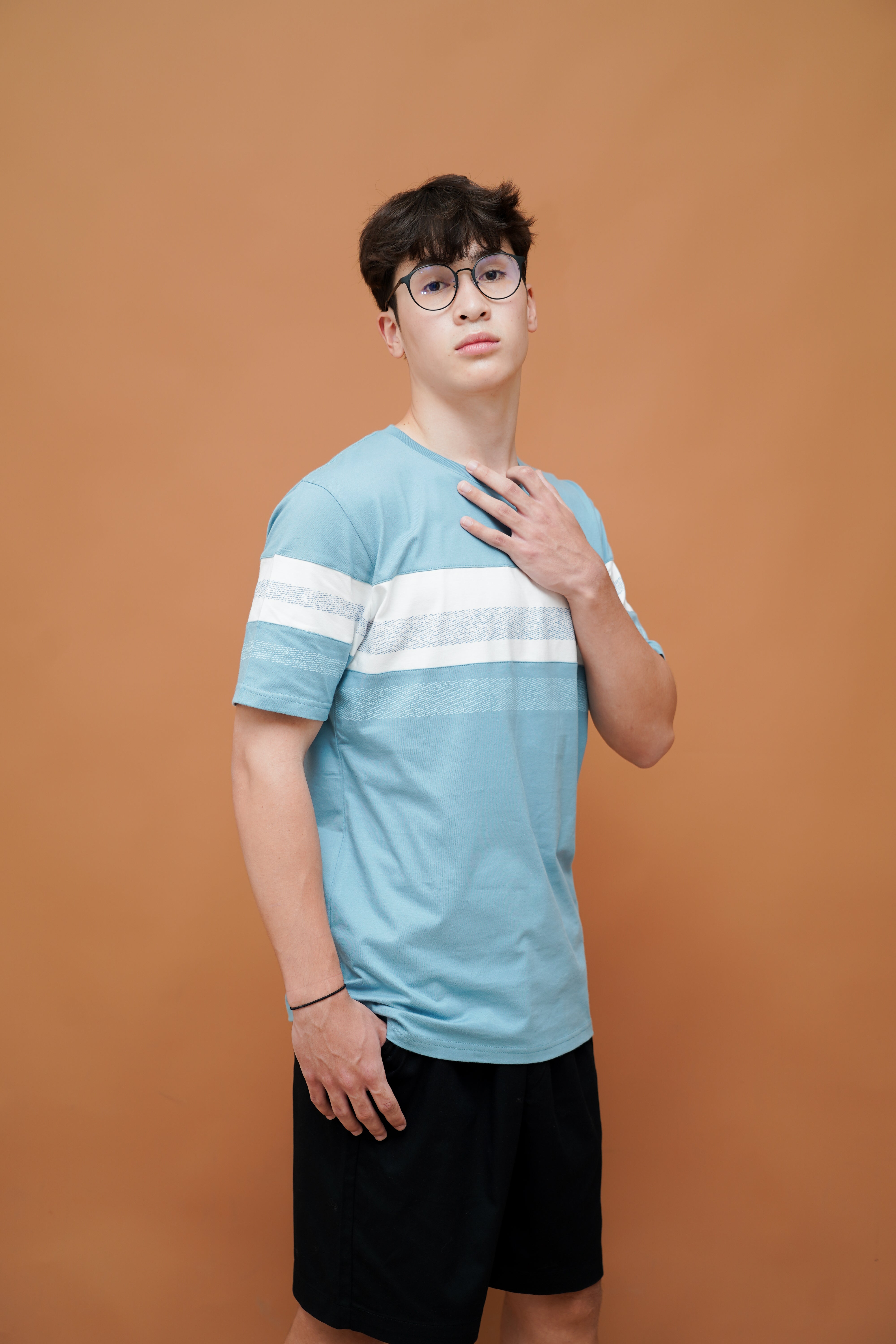 Ryusei Kaos Pria Miyashita CMB Smoke Blue