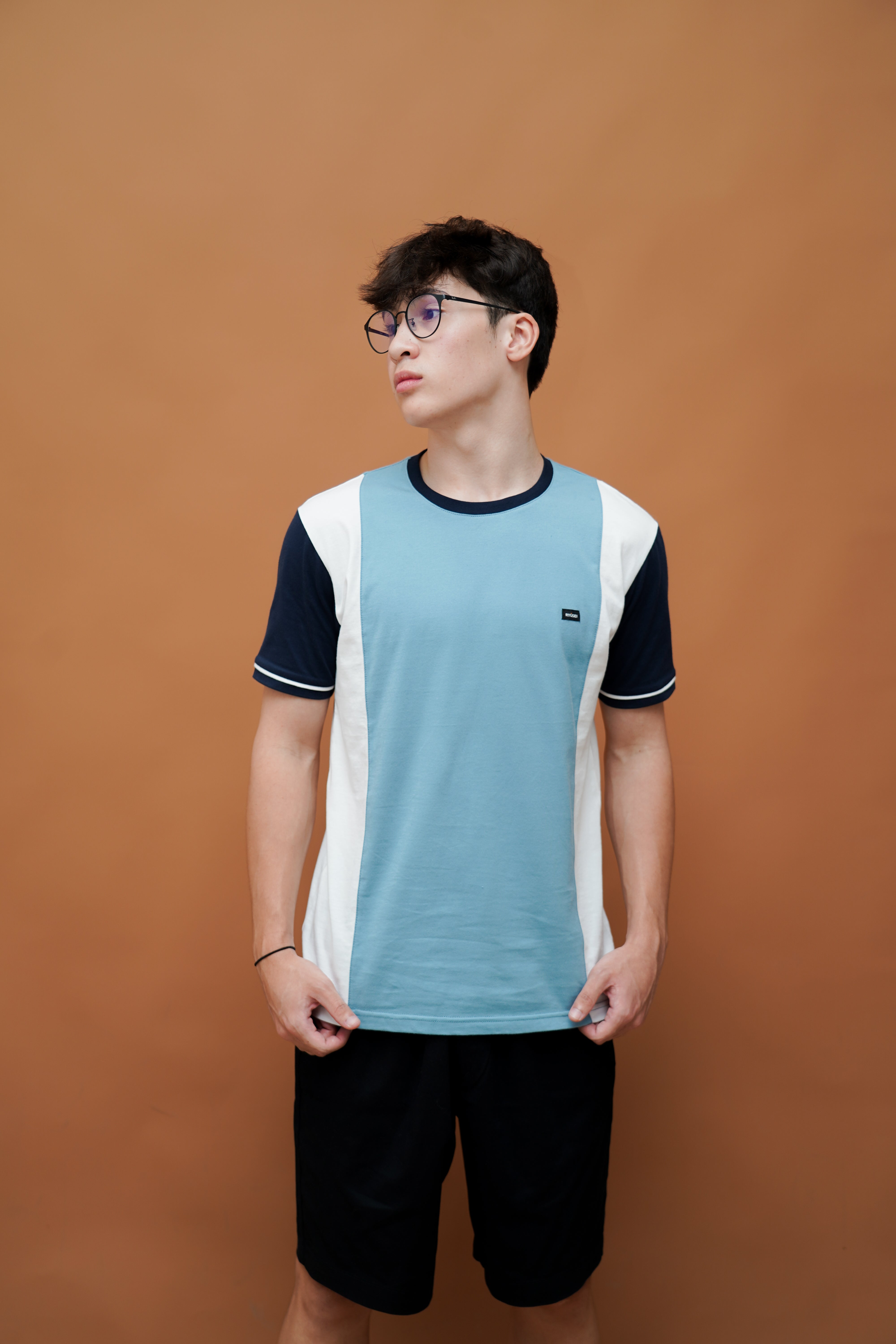 Ryusei Kaos Pria Miyazaki Smoke Blue