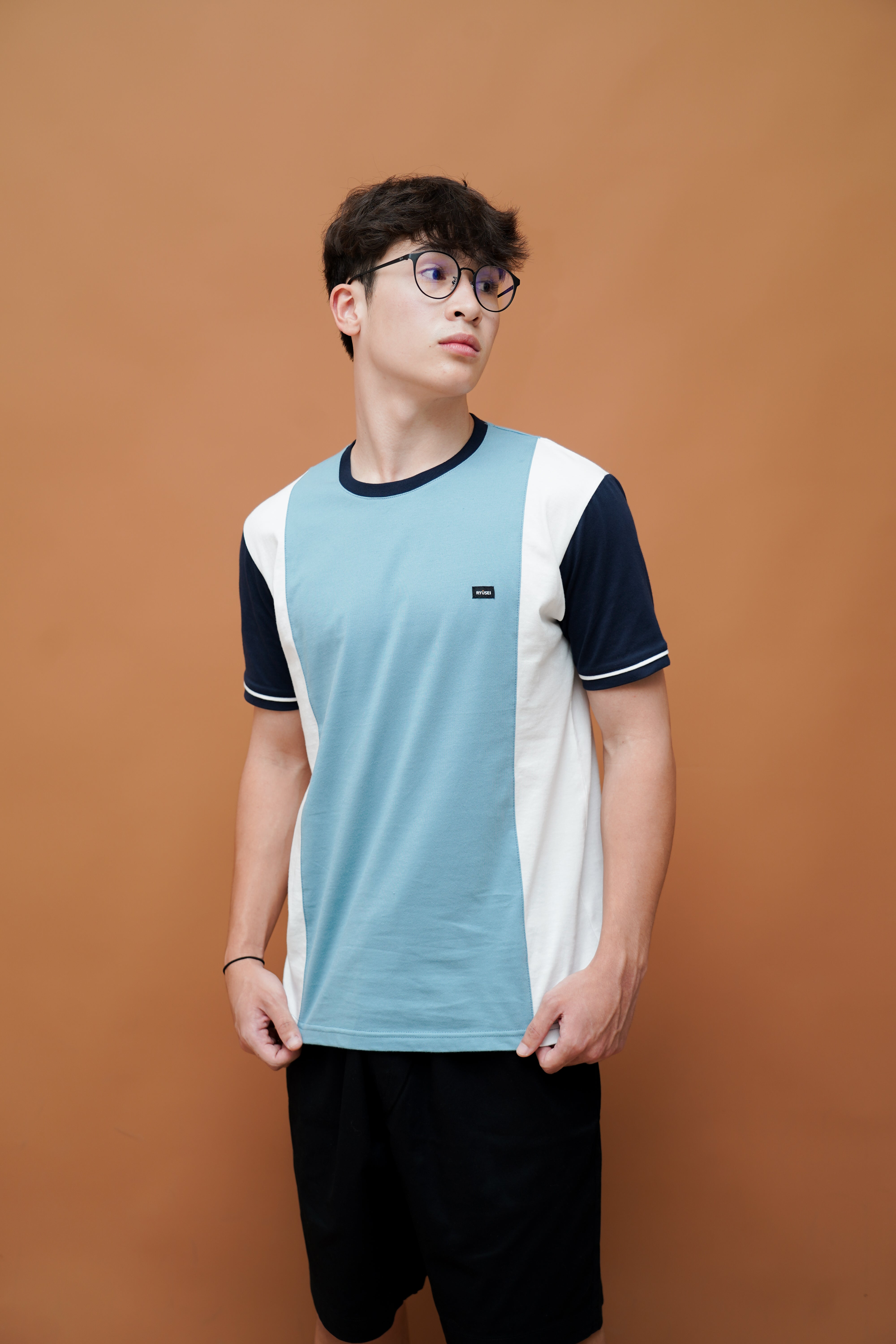 Ryusei Kaos Pria Miyazaki Smoke Blue