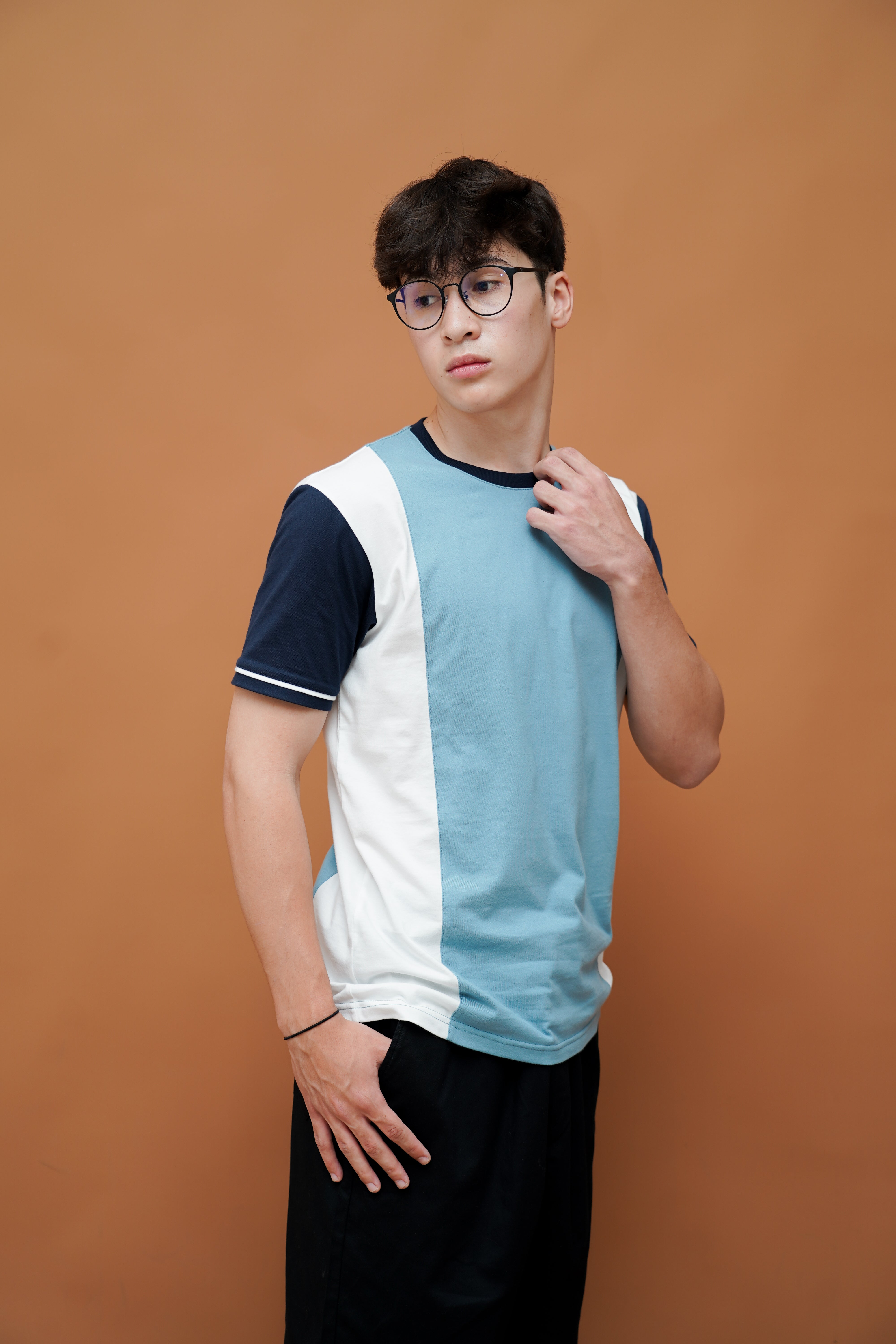Ryusei Kaos Pria Miyazaki Smoke Blue