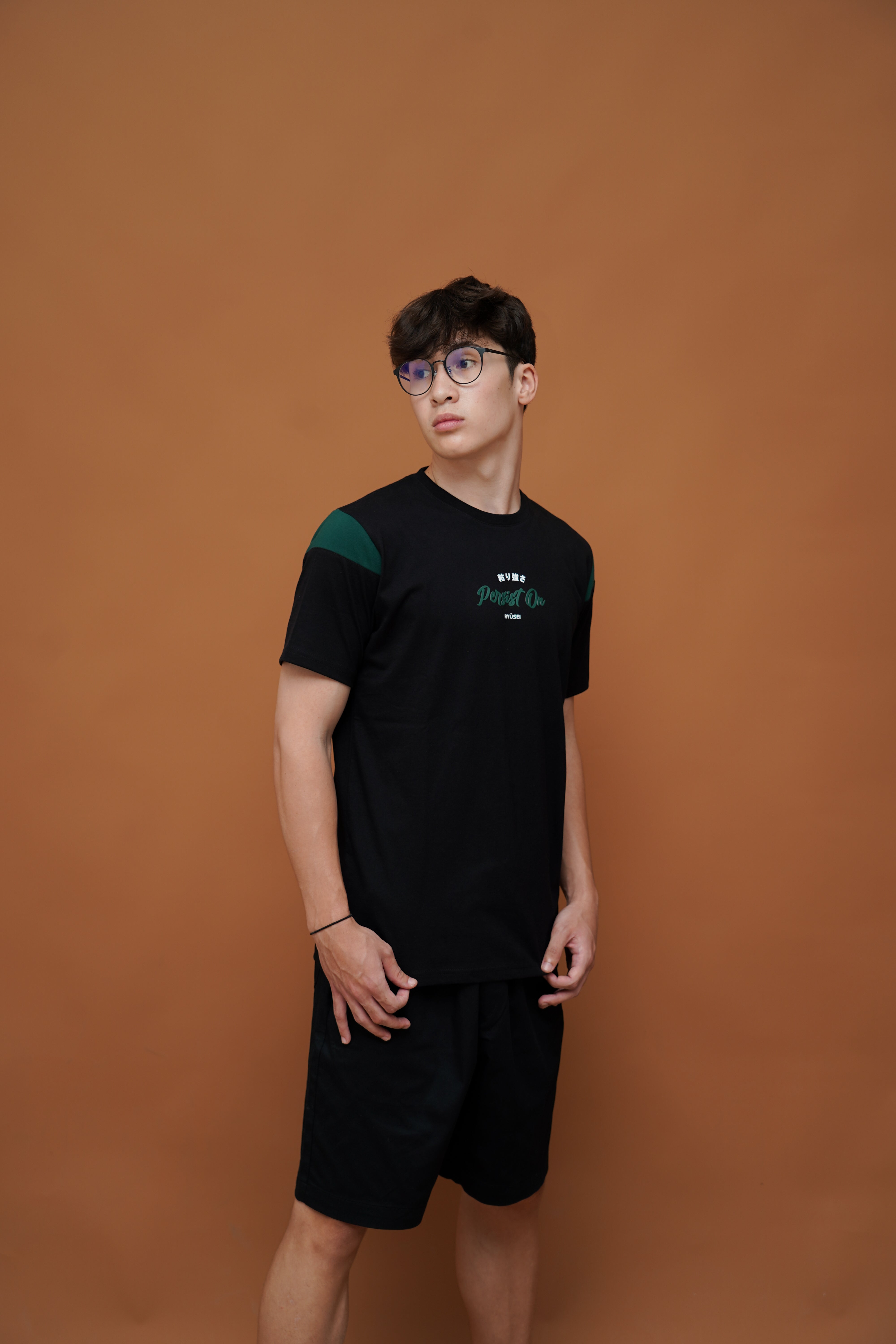 Ryusei Kaos Pria Persist CMB Black